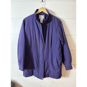 Blair Jacket Womens Medium Full Zip Quilted Puffer Coat Lightweight‎ Polyester